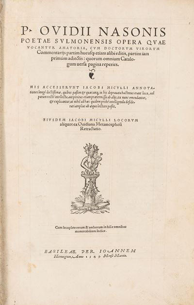 Opera Quae Vocantur Amatoria,cum Doctorum Virorum Commentarijs Partim Hucusque Etiam Alibi Editis...
