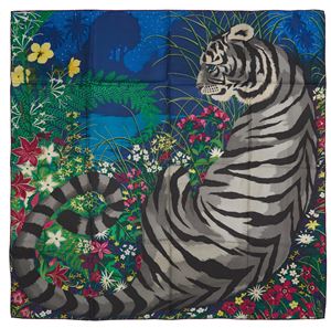 Tyger Tyger silk twill scarf