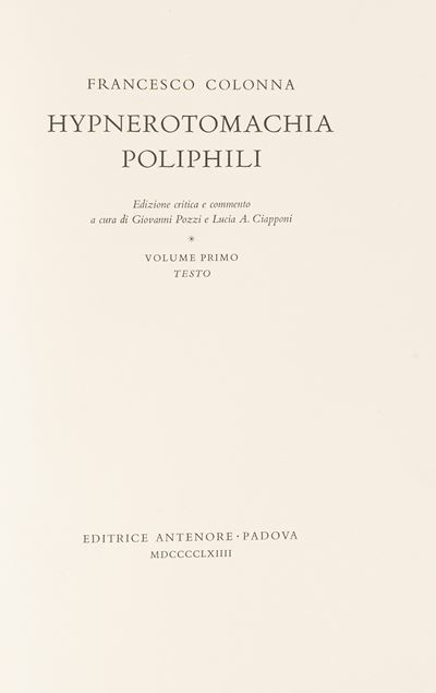 Hypnerotomachia Poliphili
