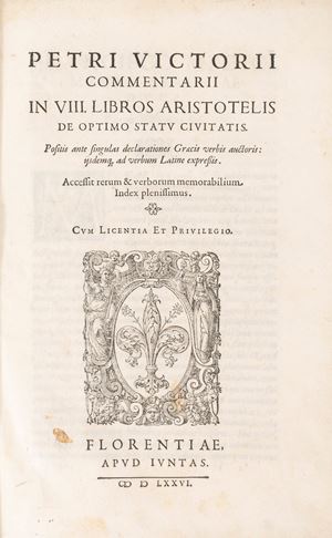 Vettori, Pietro - Commentarii in VIII Libros Aristotelis de optimo statu civitatis