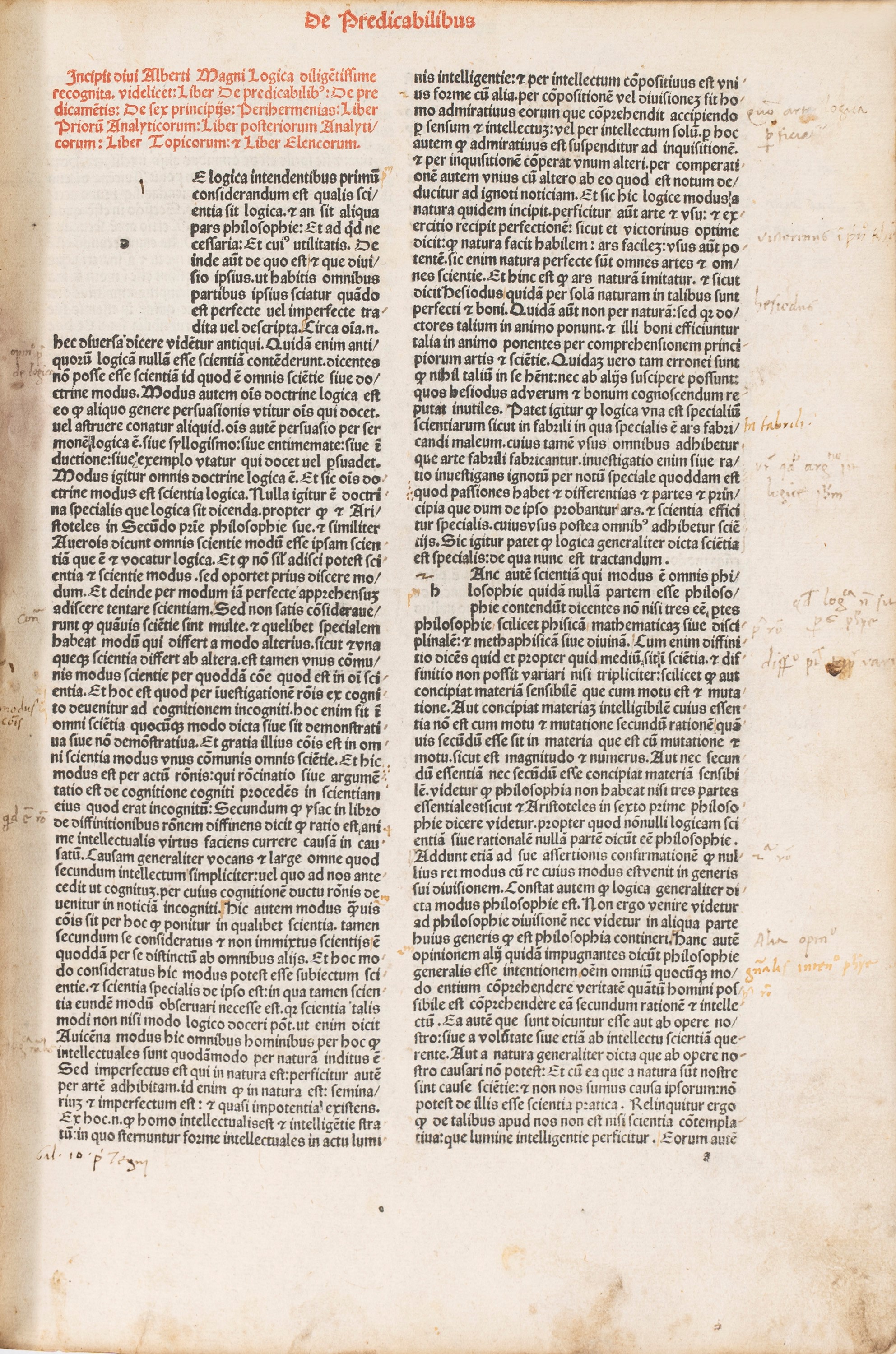 Albertus Magnus - Logica (liber I-VIII). Add: Nicolaus Judecus: Quid Apud Aristotelem Significat ...
