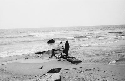 Viareggio. Guardando il mare, stampa vintage alla gelatina ai sali d’argento