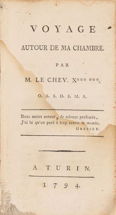Voyage Autour De ma Chambre Par M. le Chev. X*** ***