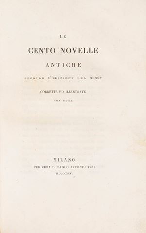 The one hundred ancient short stories according to the MDXXV edition