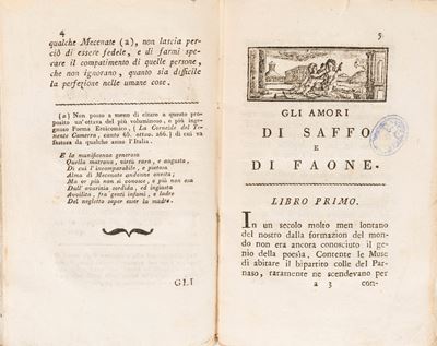 Gli Amori di Saffo e di Faone