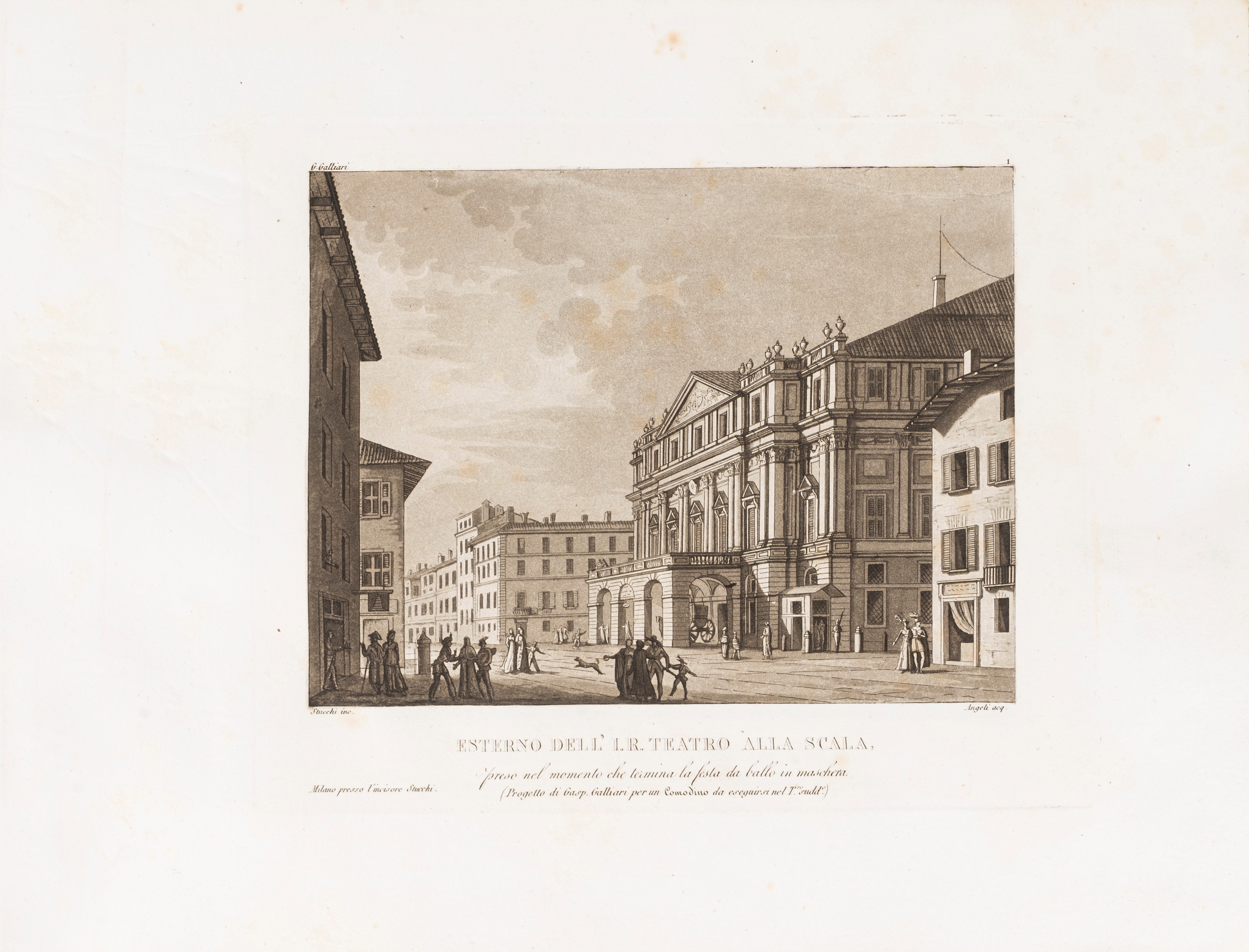 Stanislao Stucchi - Raccolta di Scene Teatrali Eseguite o Disegnate dai Più Celebri Pittori Sceni...