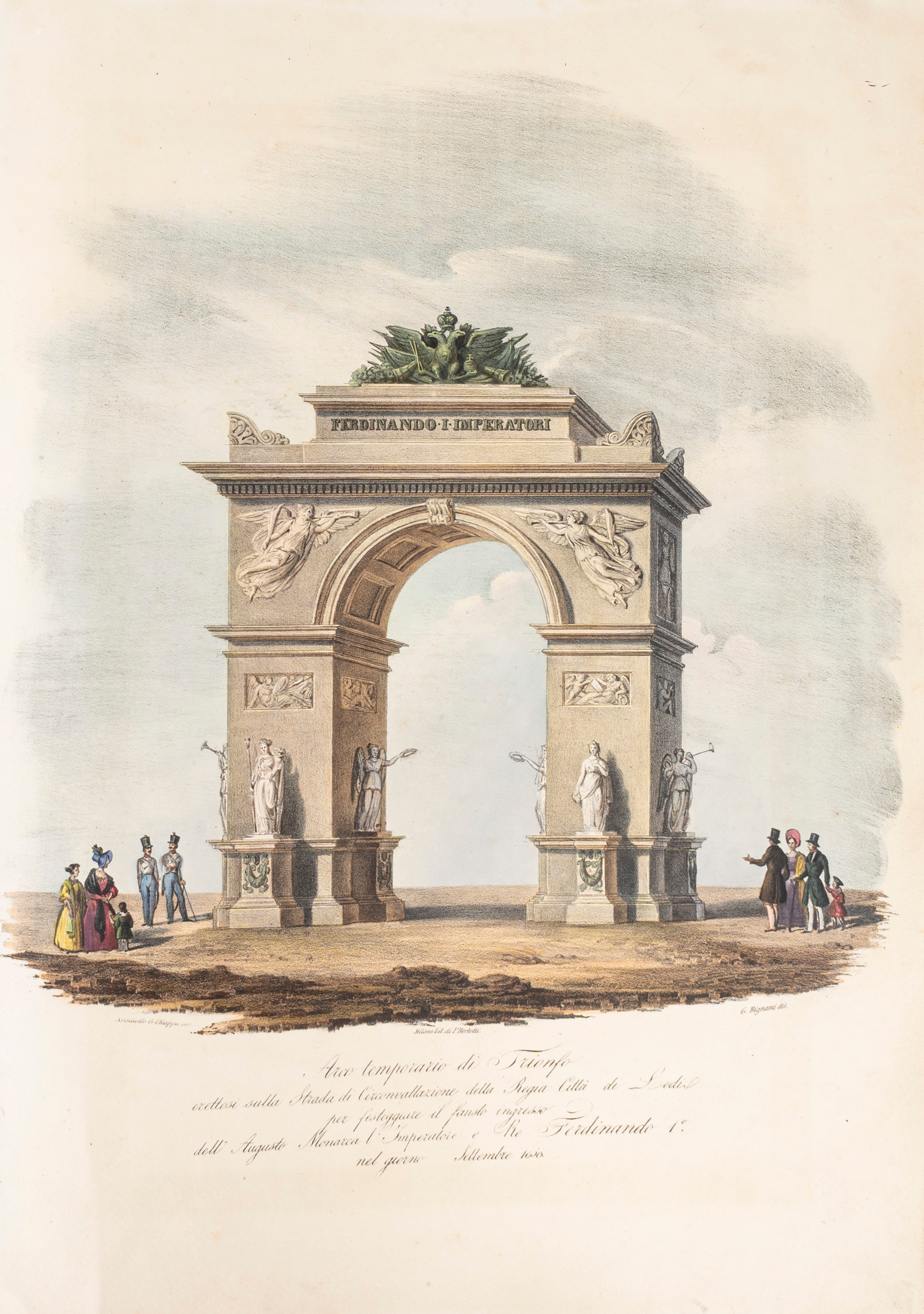 Album originale, Disegni d’alcune opere per la venuta di S. M. l’imperatore Ferdinando I d'Austri...