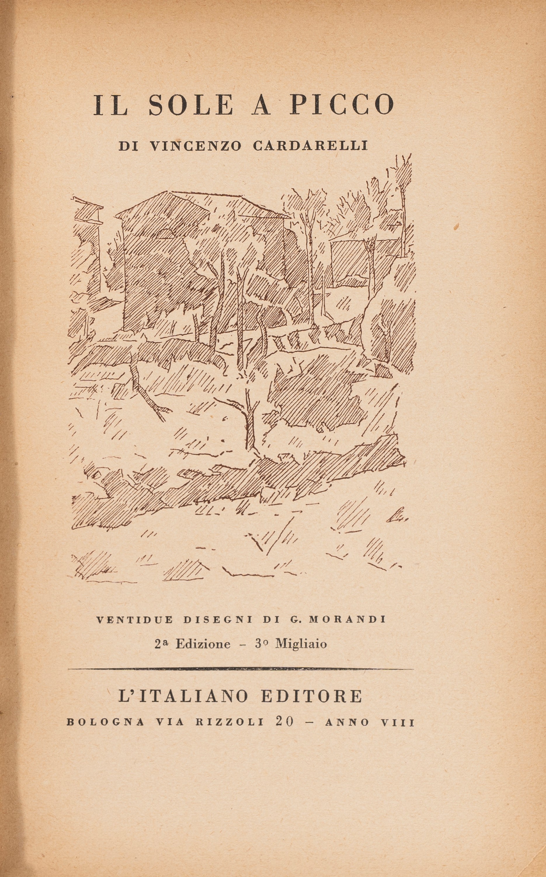 Giorgio Morandi, Vincenzo Cardarelli - Il Sole a Picco.
