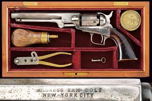 - A cased Pocket Navy percussion revolver