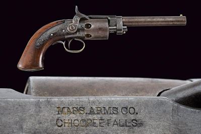 Raro Mass. Arms Co. Wesson & Leavitt Belt Revolver