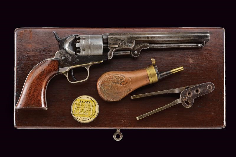 Colt Model 1849 Pocket Revolver in Cassetta