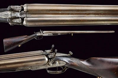 Remington-whitmore Model 1874 Double Barrel Hammer Shotgun 12 Gauche