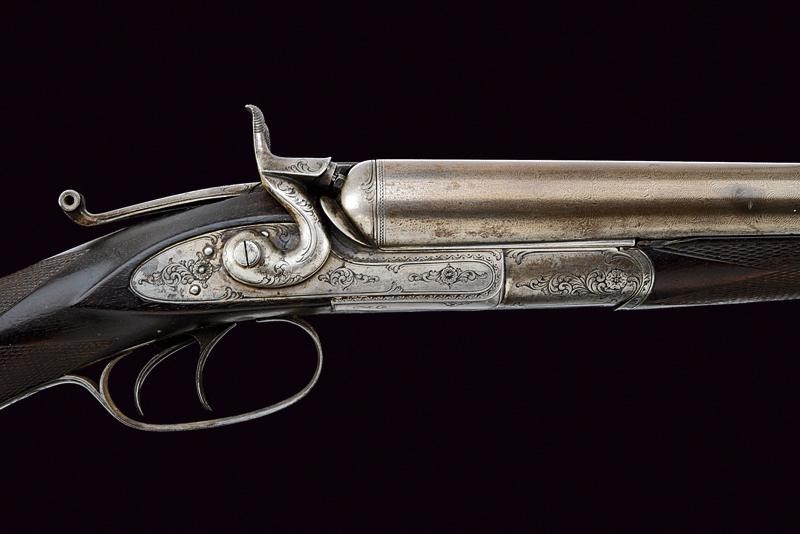 Remington-whitmore Model 1874 Double Barrel Hammer Shotgun 12 Gauche