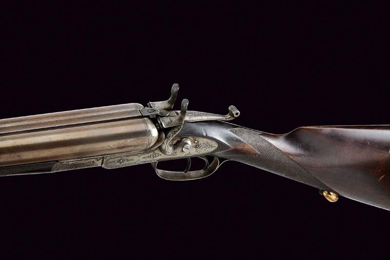 Remington-whitmore Model 1874 Double Barrel Hammer Shotgun 12 Gauche