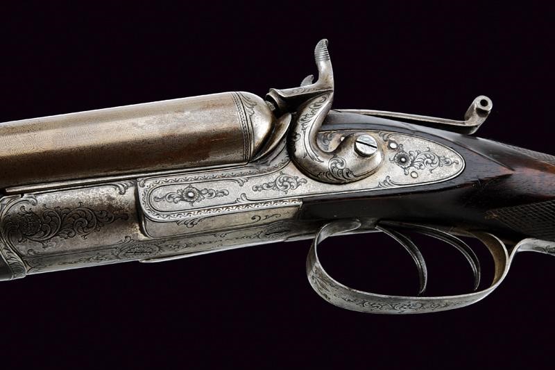 Remington-whitmore Model 1874 Double Barrel Hammer Shotgun 12 Gauche
