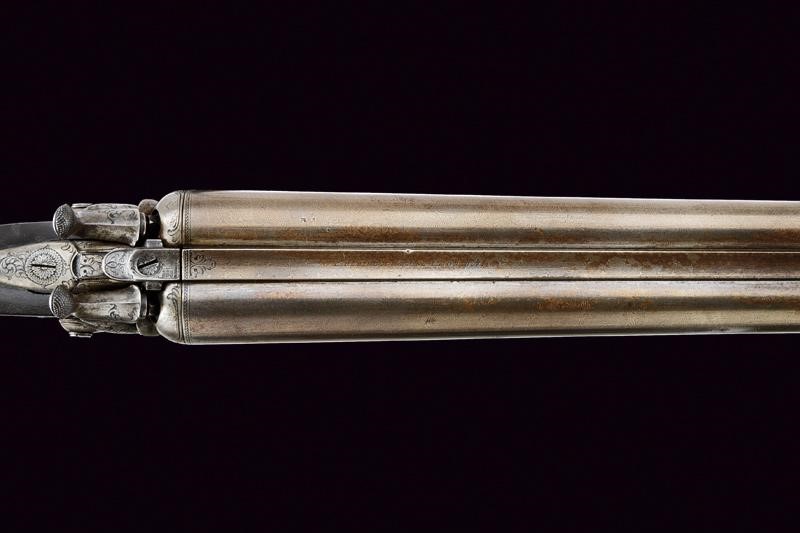 Remington-whitmore Model 1874 Double Barrel Hammer Shotgun 12 Gauche