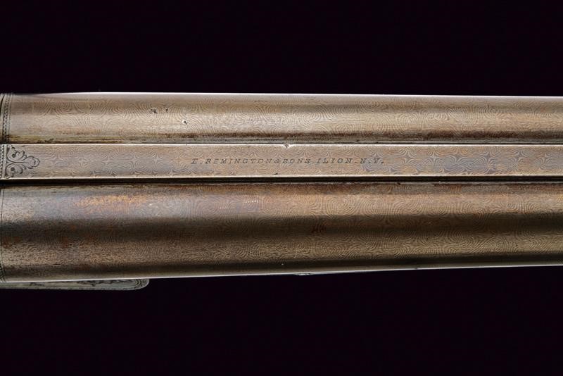 Remington-whitmore Model 1874 Double Barrel Hammer Shotgun 12 Gauche
