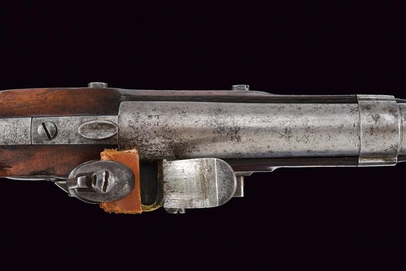 Interessante Pistola a Pietra Focaia D'ordinanza Mod. 1836 di A. Waters