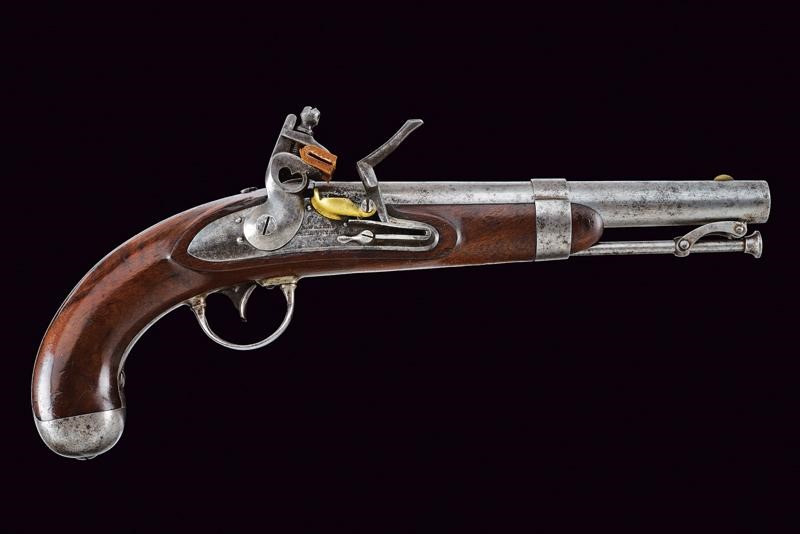 Interessante Pistola a Pietra Focaia D'ordinanza Mod. 1836 di A. Waters