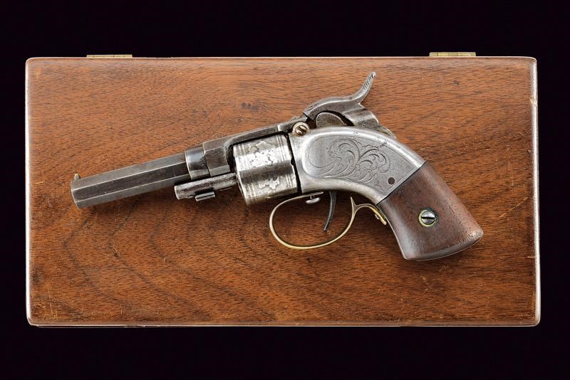 Mass. Arms Co. Maynard Primed Pocket Revolver in Cassetta