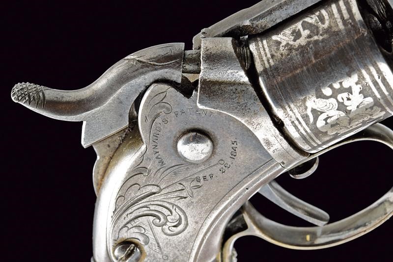 Mass. Arms Co. Maynard Primed Pocket Revolver in Cassetta