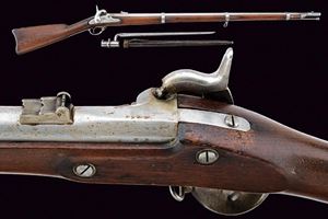  - An 1861 Model U.S. Percussion Rifle-Musket with bayonet