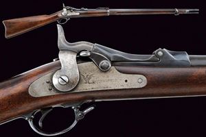  - An 1884 model breechloading Springfield Trapdoor rifle
