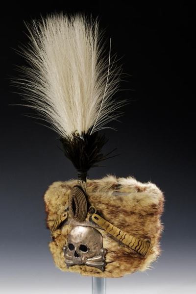 Colbacco da Ufficiale del Primo o del Secondo Reggimento "Leib-Husaren-Reg.", Prussia, circa 1900