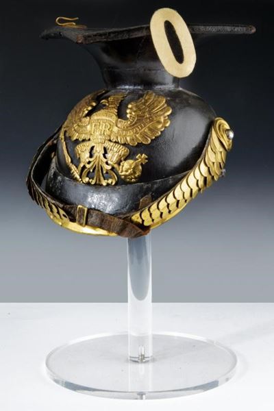Tschapka per truppa dei reggimenti di linea degli ulani, Prussia, circa 1900