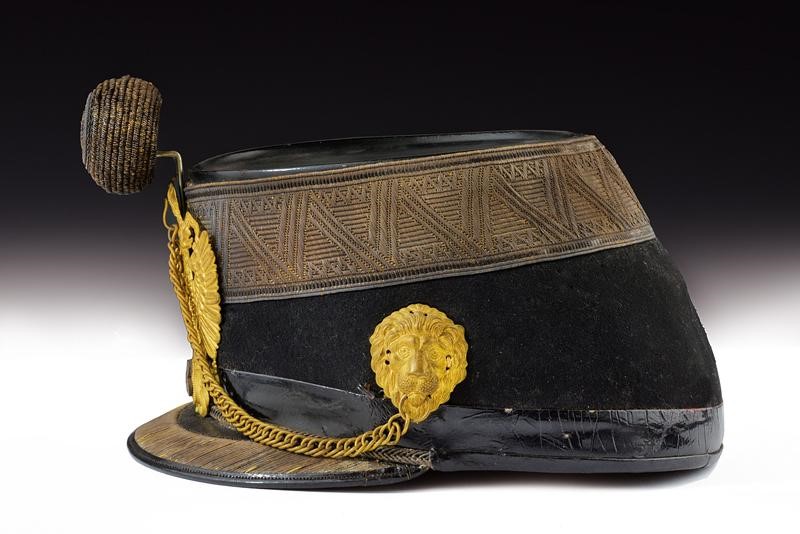 Shako da ufficiale d'Artiglieria Austriaca, 1900 circa