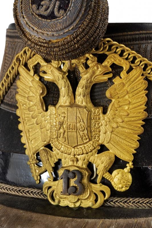 Shako da ufficiale d'Artiglieria Austriaca, 1900 circa