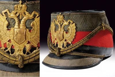 Shako da ufficiale degli Ussari, Austria, 1900 circa