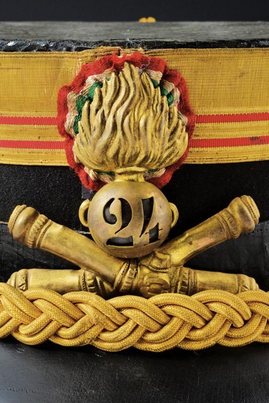 Kepì da tenente colonnello del 24° Reggimento di Artiglieria Peloritani, Regno d'Italia