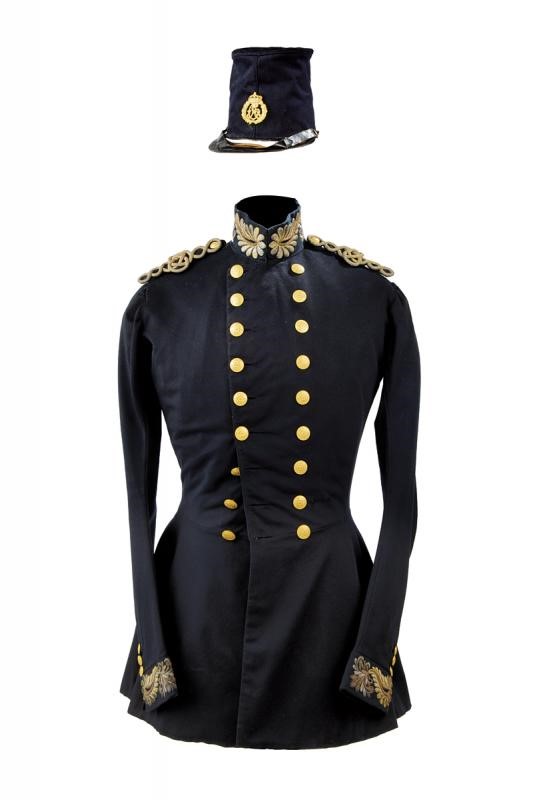 Uniforme con Berretto da Ufficiale dello Stato Maggiore, Epoca Carlo Alberto