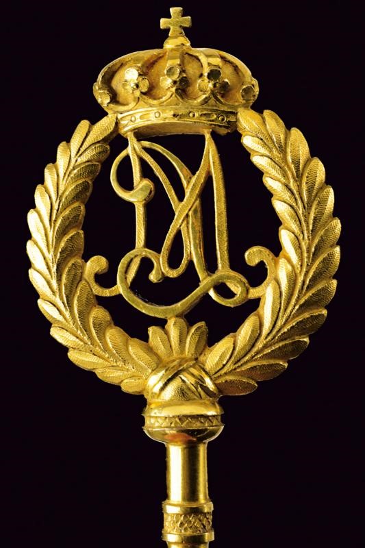 Chiave da Ciambellano con monogramma di Maria Luisa d'Asburgo-Lorena, Ducato di Parma e Piacenza,...