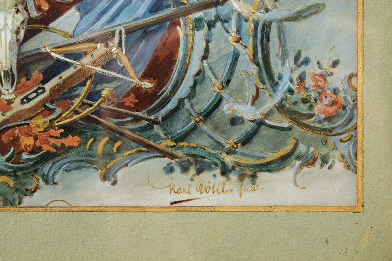 Karl Döttl, Documento commemorativo per il Principe Alfons von Bayern (Monaco di Baviera, 1893)