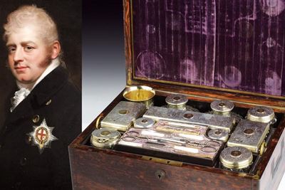 Set da toilette in argento e oro, Londra 1840, probabilmente appartenuto al principe Adolfo, Duca...