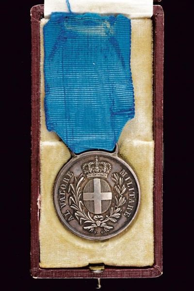 Medaglia al Valore Militare, Regno d'Italia, 1866, argento