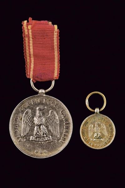 Medaglia commemorativa dei Mille, argento, diametro 30 mm, Palermo, Seconda metà del XIX secolo