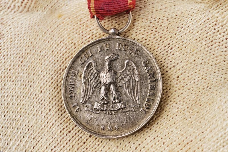 Medaglia commemorativa dei Mille, argento, diametro 30 mm, Palermo, Seconda metà del XIX secolo