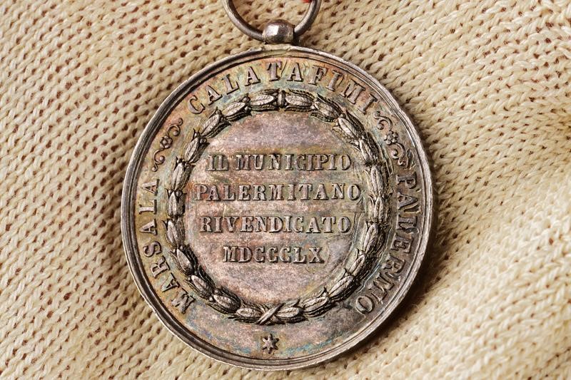 Medaglia dei Mille, argento, Palermo, 1860