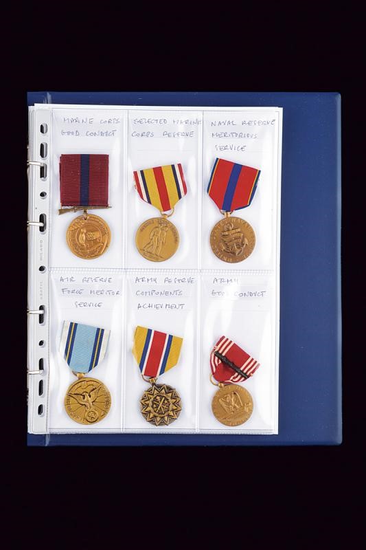 Collezione di ventotto medaglie militari statunitensi del XX secolo