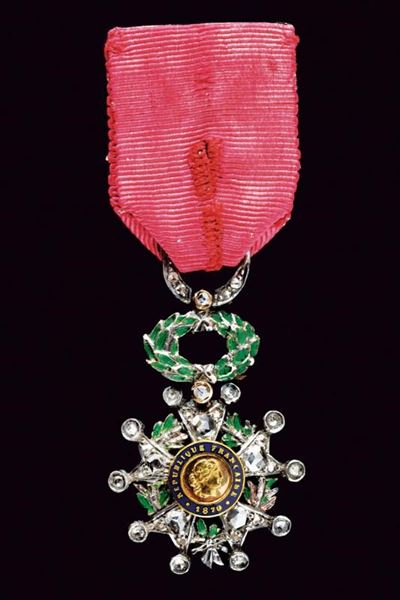 Ordine della Legion d'Onore, miniatura in oro e diamanti