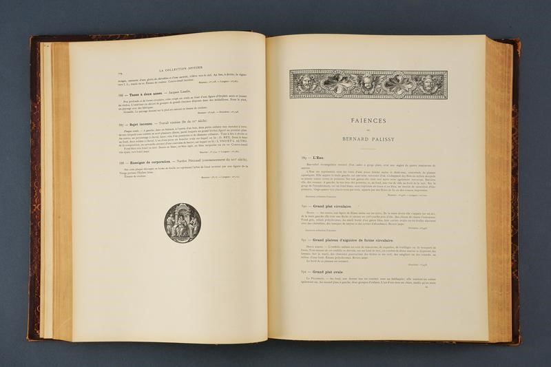 Catalogo della collezione Spitzer, Catalogo delle Antichità e Haute Curiosités, Parigi 1893
