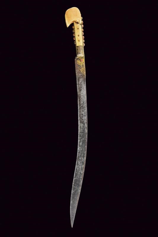 Yatagan, scimitarra turca del XIX secolo