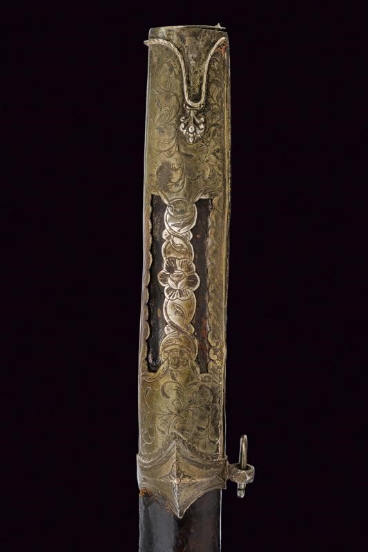 Shamshir, fornimenti in argento, Turchia, metà XIX secolo