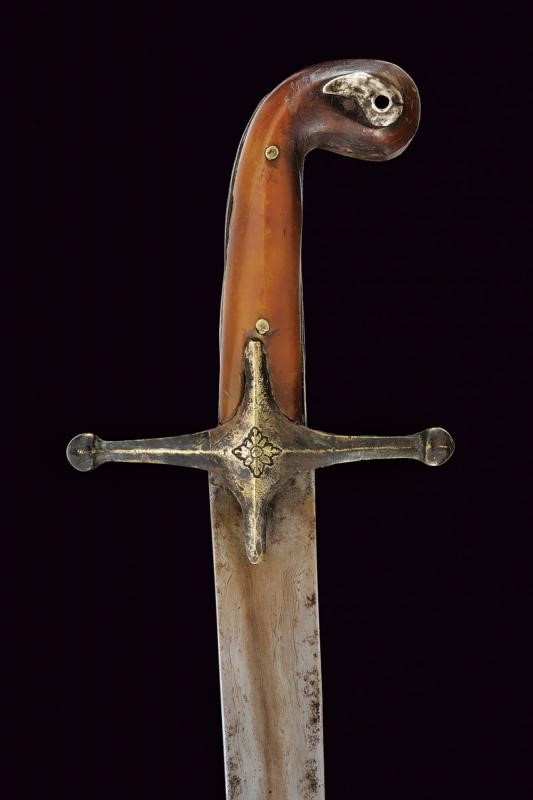 Shamshir, fornimenti in argento, Turchia, metà XIX secolo