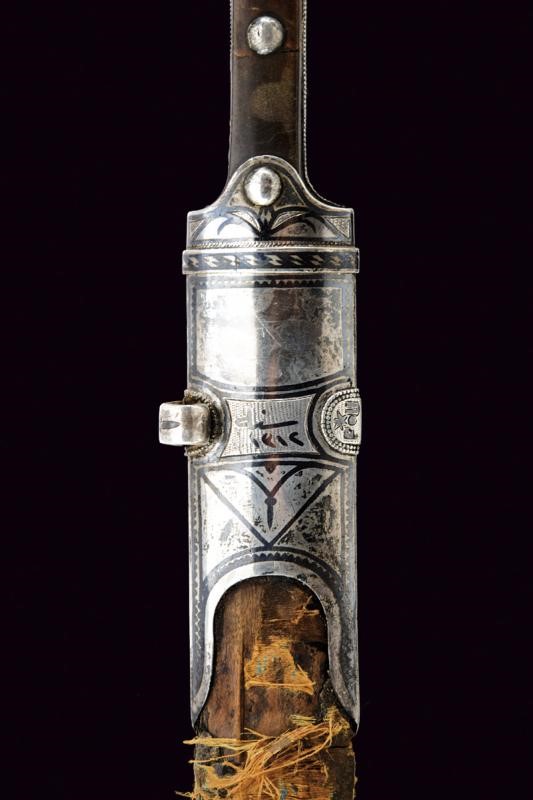 Kindjal, Lama dritta in Caucaso, 50.3 cm, circa 1900