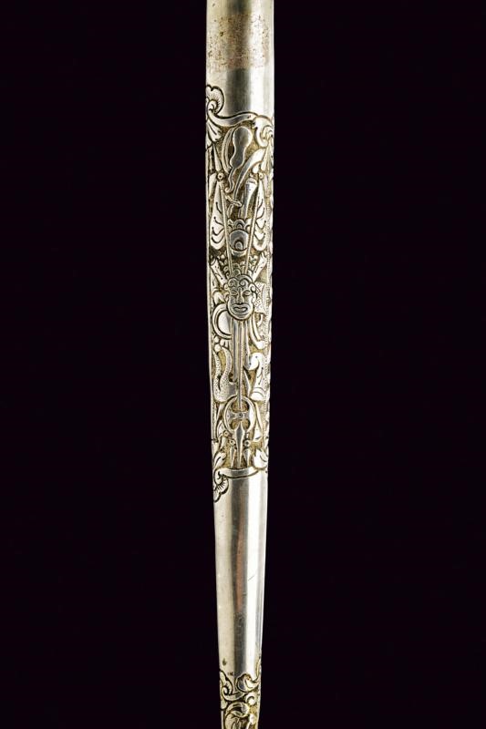 Bichaq, collezione turca con fornimenti in argento, circa 1900