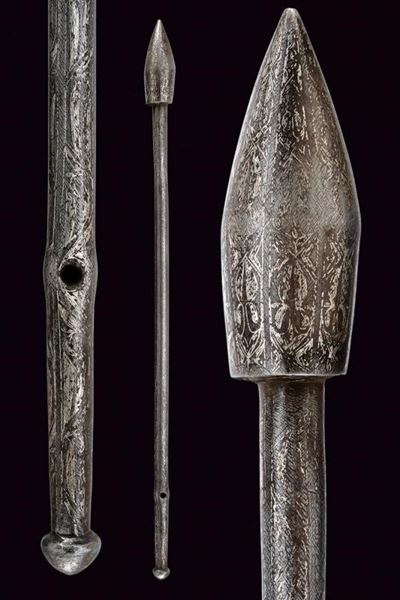 Mazza da guerra 'Gorz', Siria, fine XVIII Sec., altezza 64,5 cm.